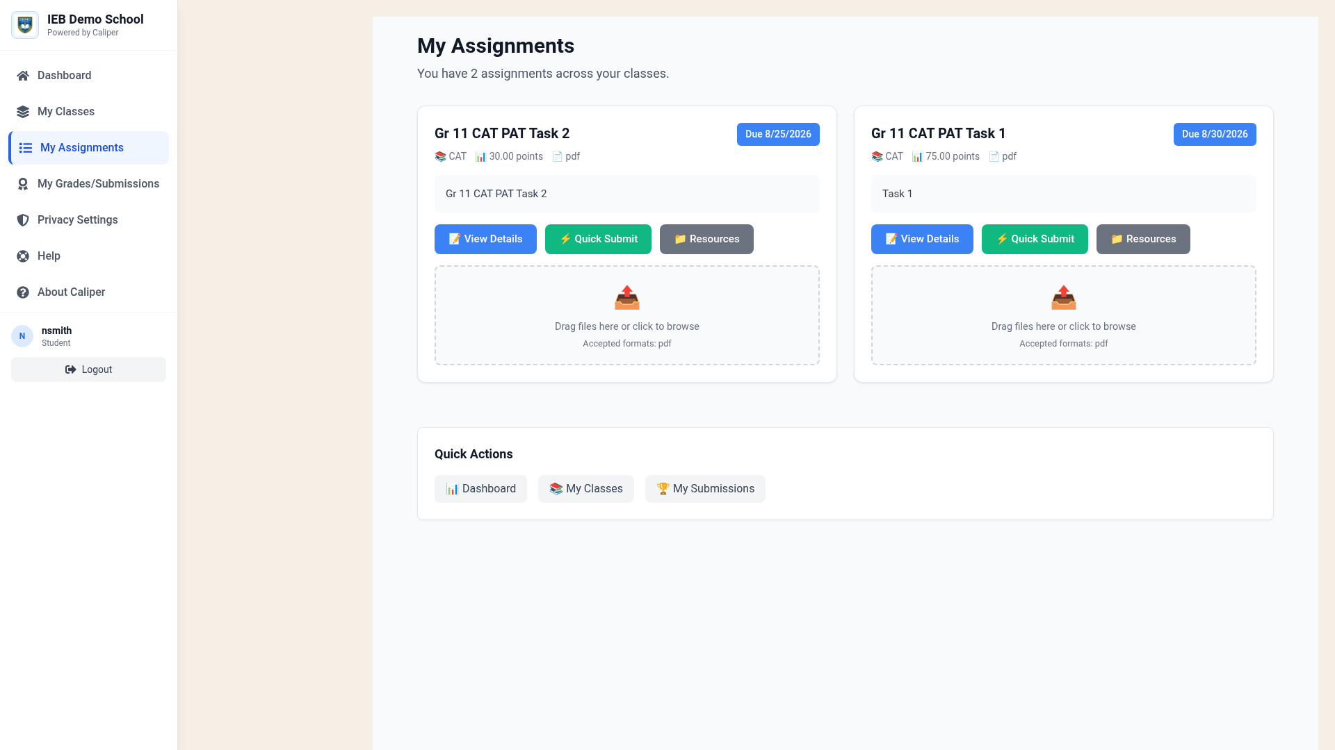 My Assignments